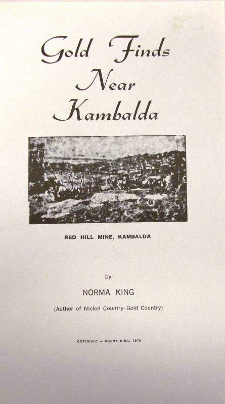 GOLD FINDS NEAR KAMBALDA by Norma King